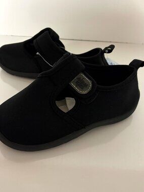 Aquakiks Water Shoes Kids Size 12 Black Quick-Dry Hook & LooP Straps 52404 NEW